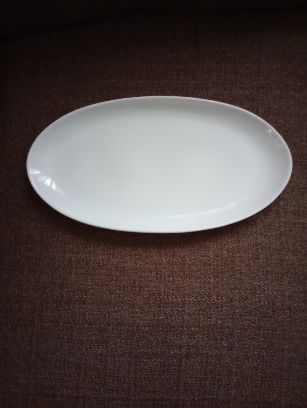 Food Network 15.5" X 8" White Oval Serving Platter - Elegant Home Dining Platter